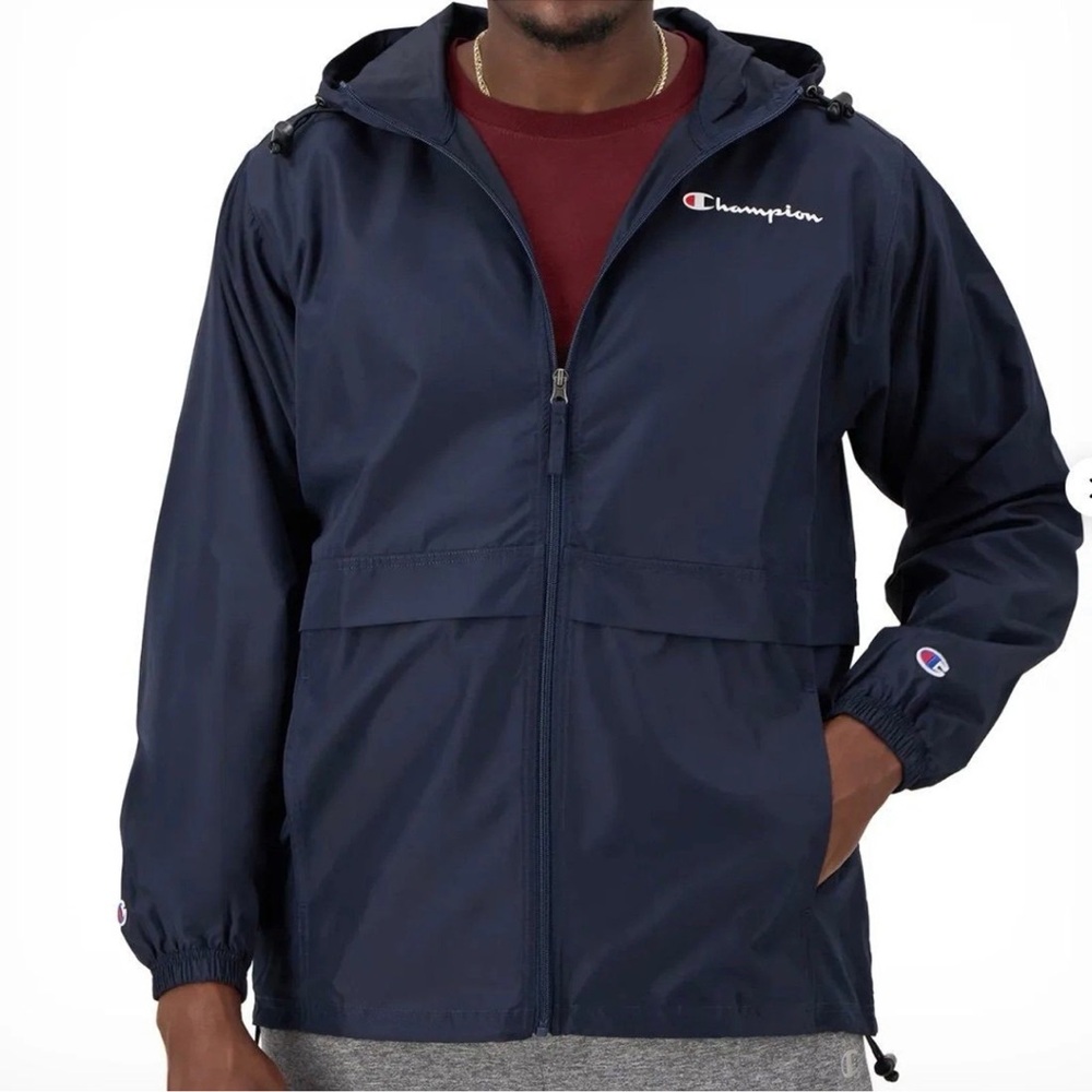 Champion Men’s Stadium Full-Zip Jacket Script Logo Size Small NWT